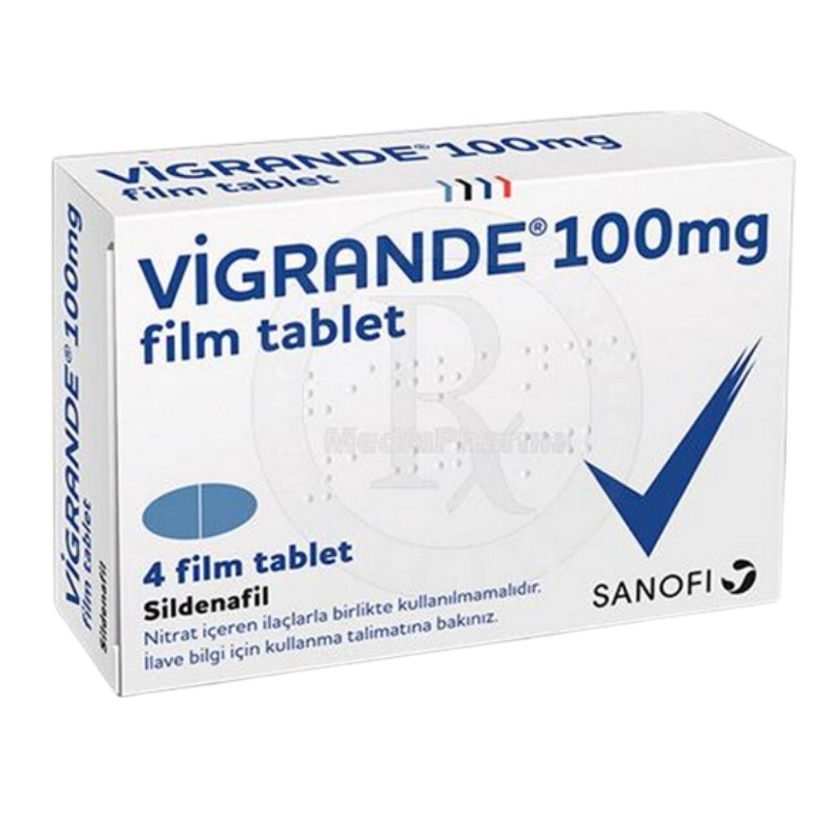 Vigrande 100 Mg 4 Tablet Vigrande 100 Mg 4 Tablet ürün görseli
